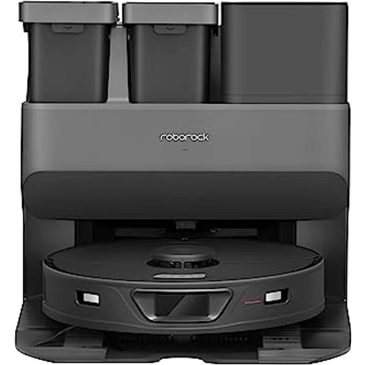 Roborock S7 Max Ultra, Saugwischroboter mit 5500 Pa Saugleistung, selbstentleerender Absaugstation, Ultraschall-Wischsystem, Schwarz-Grau – Bild 20