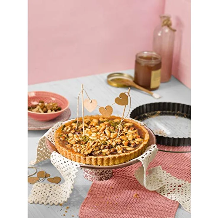 Kaiser Inspiration Quicheform, Ø 28 cm, Obstkuchenform mit Glas-Hebeboden, Wellenrand, antihaftbeschichtet, schnittfest, servierfertig, spülmaschinengeeignet – Bild 2