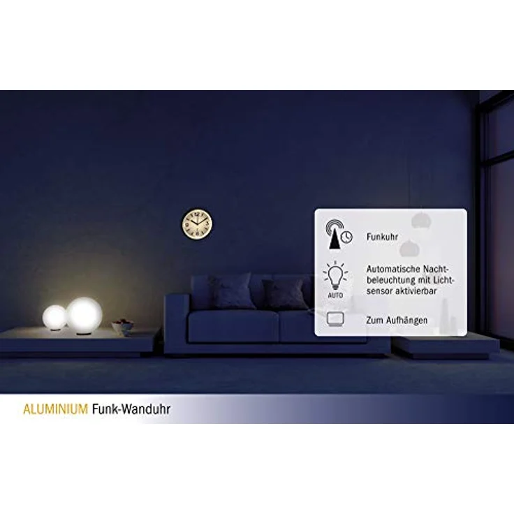 TFA, Wanduhr, Tea (25.30 cm) – Bild 4