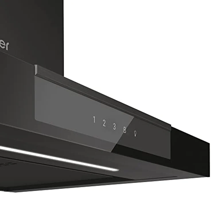 Haier HATS6DCS56B Dunstabzugshaube/Wandhaube/hOn App/gefärbtem Stahl und Glas in schwarz/Booster Funktion/Timer/Touch Bedienung/LED Beleuchtung – Bild 3