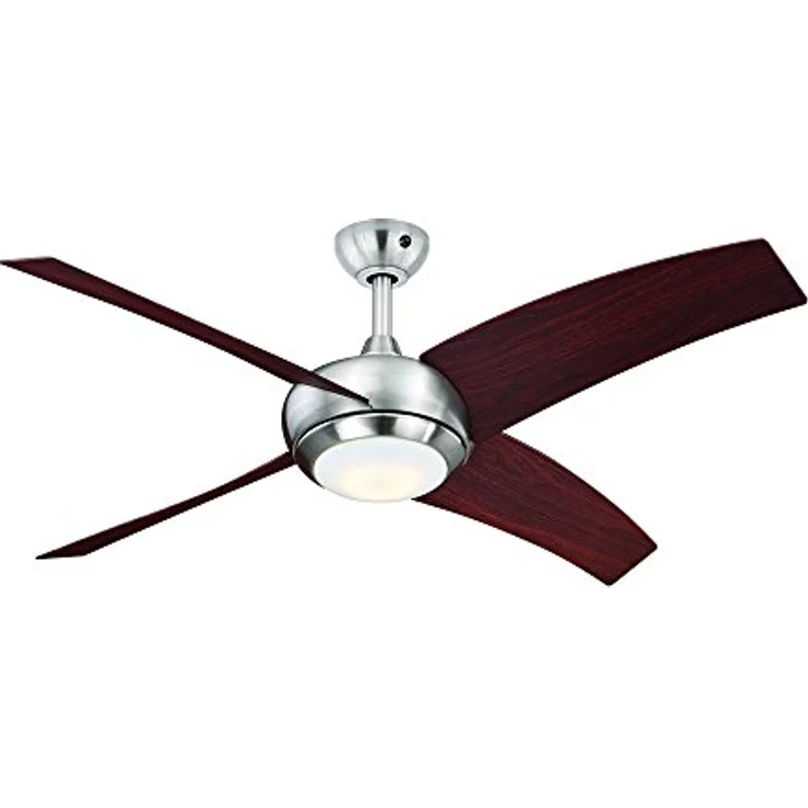 AireRyder Deckenventilator Borealis mit Beleuchtung und Fernbedienung, Gehäuse Satin Nickel, Flügelfarbe Walnuss, 122 cm – Bild 5