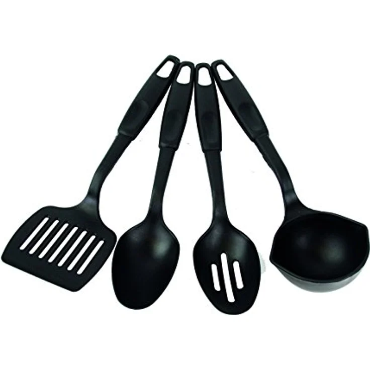 Highlander Küchenhelfer-Set 4-teilig, Kunststoff mit vielseitigem Kochzubehör – Bild 1