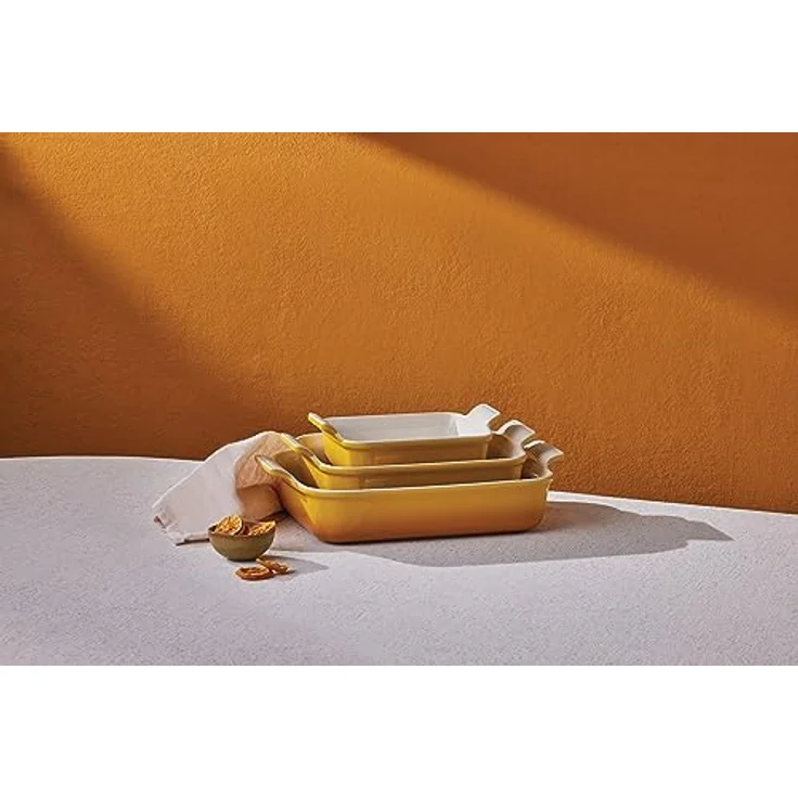 Le Creuset Rechteckige Auflaufform Tradition, Steinzeug, 19 cm, 1.1 Liter, Nectar – Bild 5