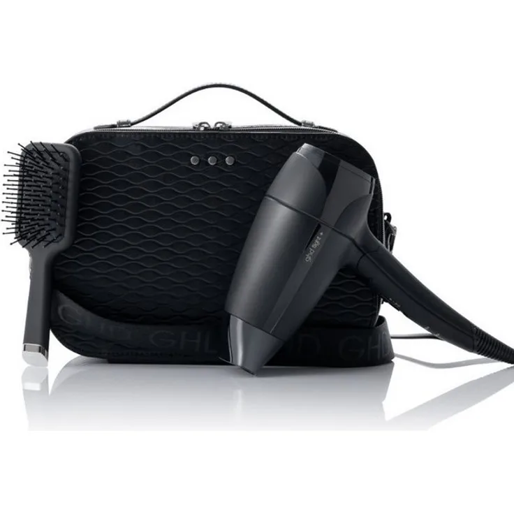 GHD ghd Flight+ Reise-Haartrockner Geschenkset, leicht und kompakt mit Präzisionsdüse, schwarz