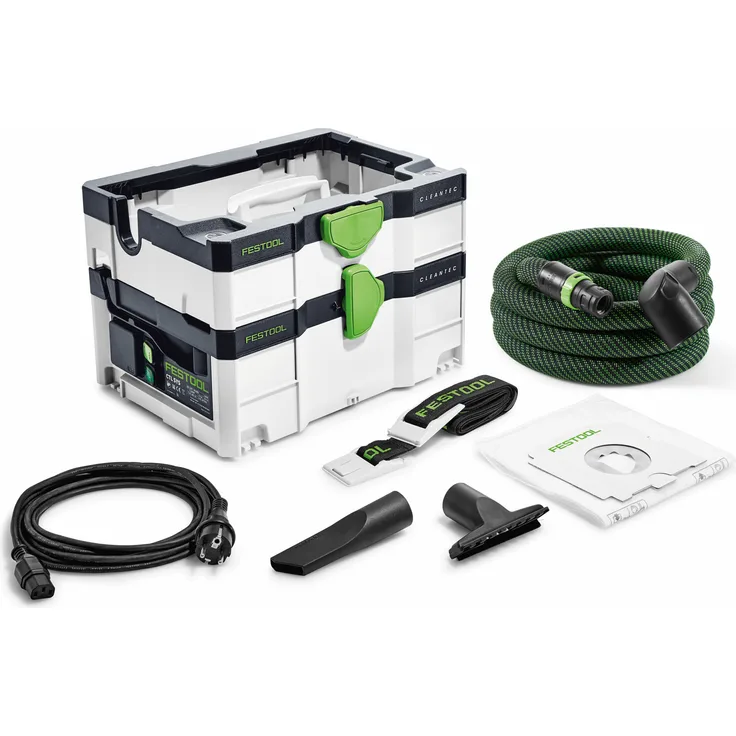 Festool Absaugmobil CTL SYS CLEANTEC, Staubsauger-Zubehör für schnellen und mobilen Einsatz, kompakt und leise, mit Tragegurt und Ein-/Ausschaltautomatik