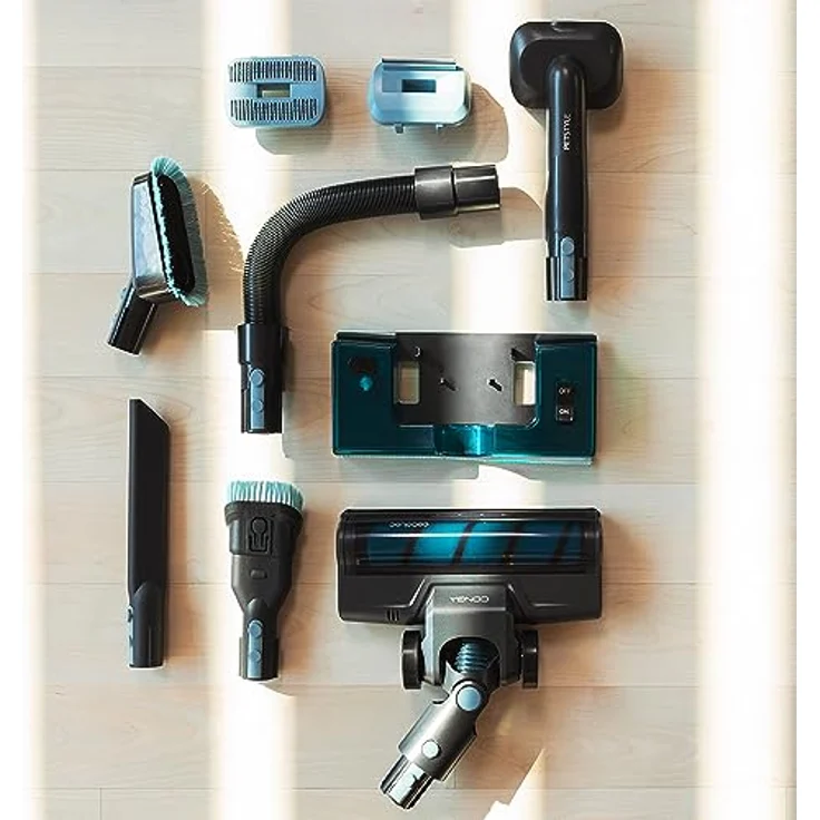 Cecotec Akku-Stielstaubsauger Conga Rockstar 1500 Ray Ergowet Animal, 215 W, 12 kPa, 60 Minuten Autonomie, inklusive Jalisco-Bürste – Schwarz – Bild 4
