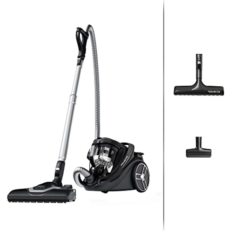 Rowenta RO7935 Silence Force Cyclonic Effitech beutelloser Bodenstaubsauger | Parkett | hohe Saugkraft | niedriger Energieverbrauch | HEPA-Filterung | XXL-Fassungsvermögen | Schwarz – Bild 1