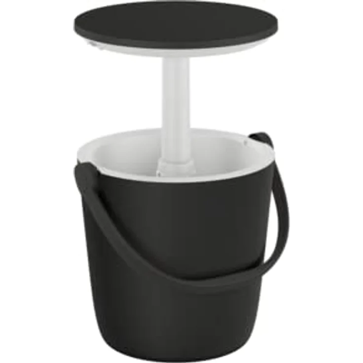 Keter Outdoor-Flaschenkühler Go Bar, 15 L stufenlos ausziehbare Tischplatte isoliertes Doppelwand-System, Graphit – Bild 4