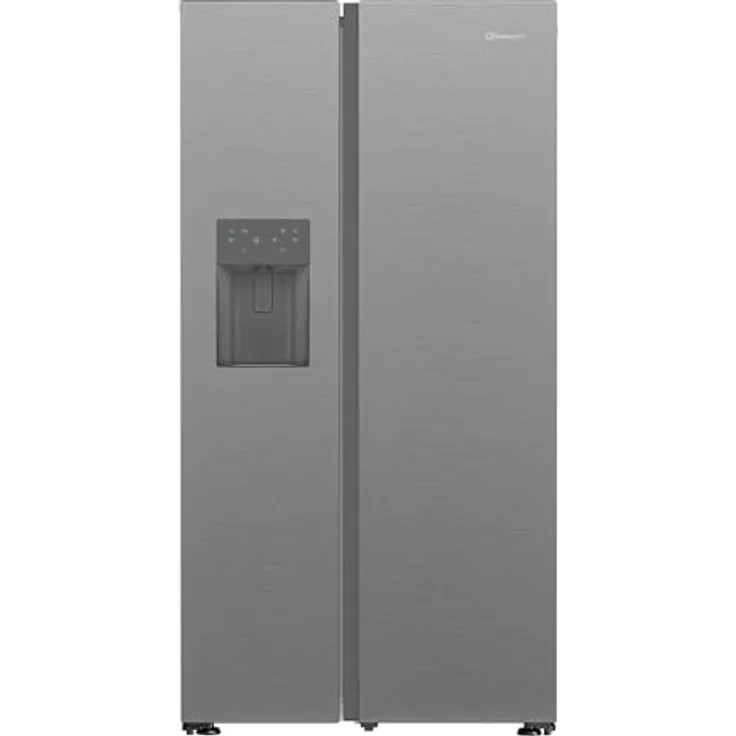 Bauknecht SBS IW E90 Pearl, Kühl-Gefrier-Kombination mit 375 l Kühlvolumen, No Frost-Funktion, Eiswürfelbereiter und Wasserspender