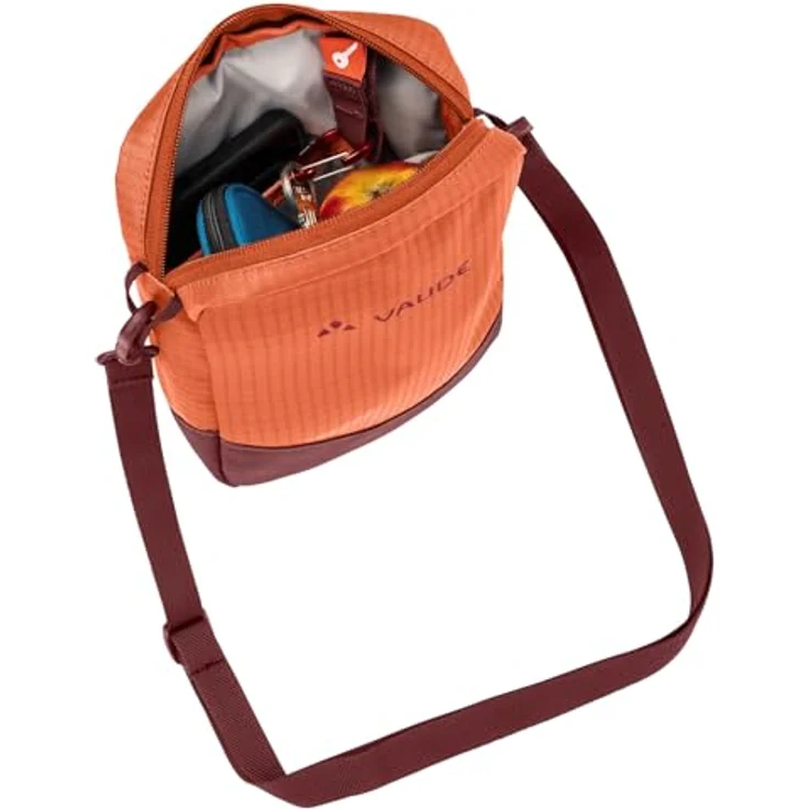 Vaude CityBen Umhängetasche, praktische 17 cm Handtasche mit gepolstertem Smartphonefach, braun – Bild 5