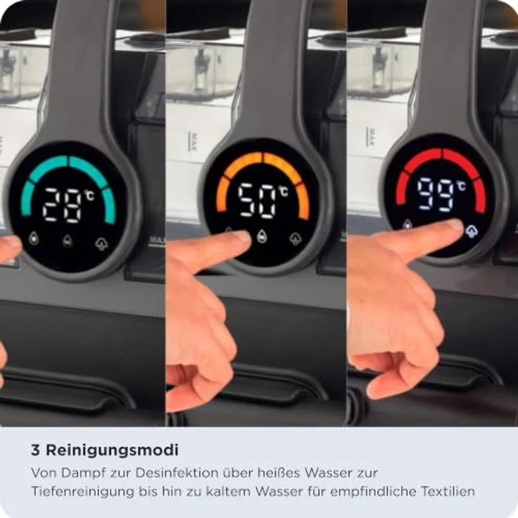 Ariete 2484 Spot Cleaner Steam Pro 5in1, Teppichreiniger und Dampfreiniger mit 1800 W, 3 Reinigungsmodi, hohe Saugleistung zur Fleckenentfernung für Sofas, Teppichböden und Autoinnenräume – Bild 5