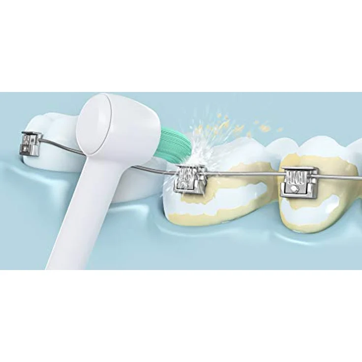 Panasonic WEW0984W303 orthodontische Ersatzdüse für 2-in-1 Pflege mit Wasserstrahldüse & Bürstenkopf,Düse für Ultraschall,AIR IN und Reisemundduschen,Munddusche für kieferorthopädische Geräte,2er-Pack – Bild 4