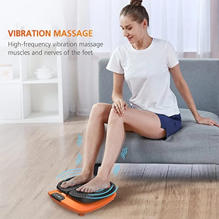 Snailax Vibration Fußmassagegerät mit Wärme, Fernbedienung, einstellbare Vibration Geschwindigkeit, elektrische Fußmassagegerät Maschine für Plantar Fasciitis, Schmerzlinderung, Geschenke – Bild 2