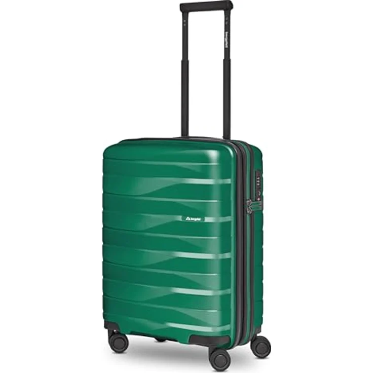 Bergpfeil Kleiner Hartschalen Kabinen-Koffer | Cabin-Trolley 40 x 22 x 55 cm aus Polypropylen in Travel Blue | Leicht 2,8 kg, Doppelrollen & TSA-Schloss – Bild 1