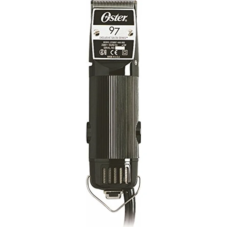 Oster Motor-Haarschneidemaschine Typ 97-44, Kollektormotor mit 35 Watt, vibrationsfrei, inkl. Scherkopf 1/10 mm, Getriebefett und Maschinenöl – Bild 1