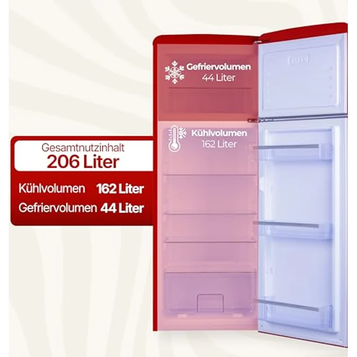 Amica KGC15630R / VD 1442 AR Kühl-Gefrierkombination, freistehend, Energieklasse E – Bild 6