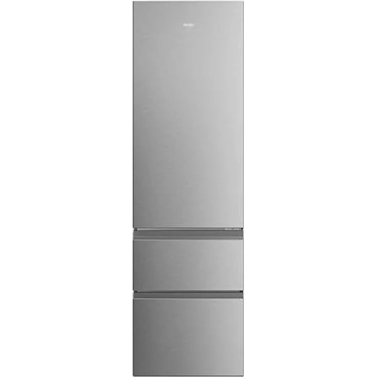 Haier HTR3620DNMG, Kühl-Gefrier-Kombination mit Fresh 0° Zone, Total No Frost, 414 L, energiesparend, Inverter-Kompressor, Edelstahl – Bild 1