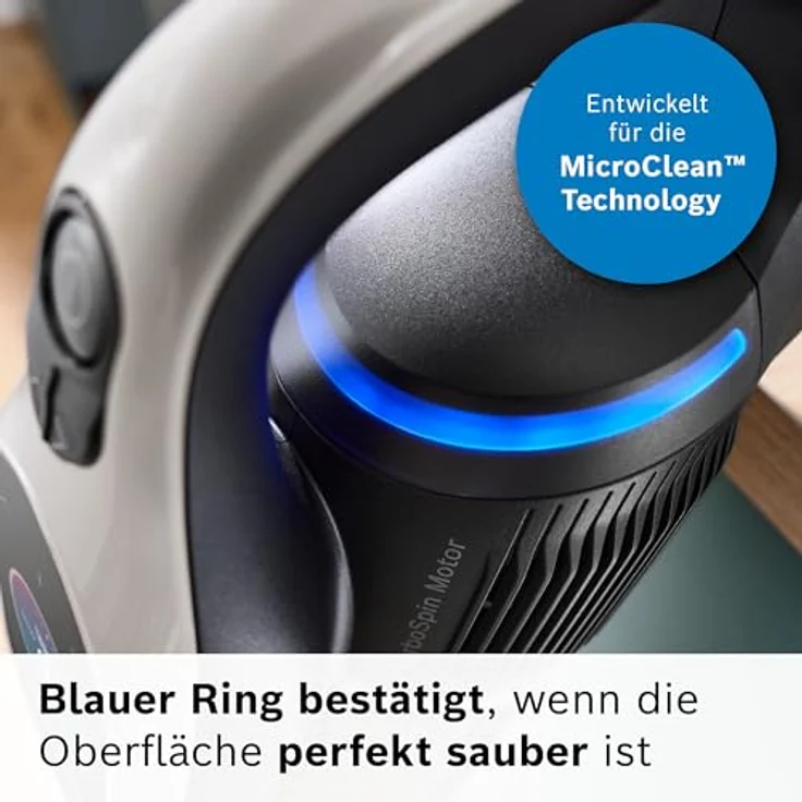 Bosch Hausgeräte Möbelpinsel Unlimited BHZUNGFB, 360° drehbares Gelenk, sanfte Reinigung für empfindliche Oberflächen, grau – Bild 3