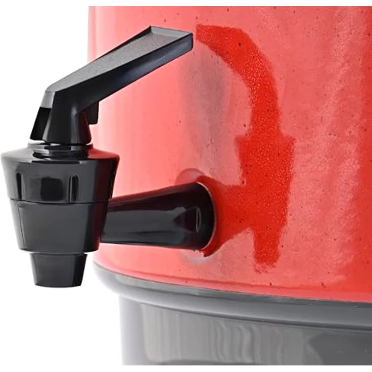 Kochstar WarmMaster A - Sonder-Edition X-Mas Einkochautomat, 27 l, Rot, 1800 W, emailliert, mit Zapfhahn und Thermostat, vielseitig als Glühweintopf und Heißgetränkeautomat – Bild 5