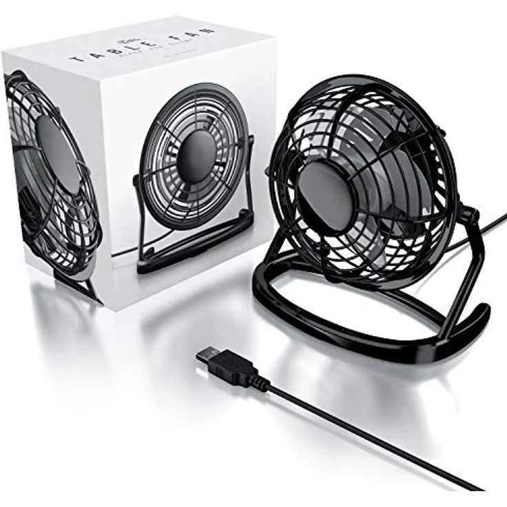 CSL USB Ventilator Tischventilator schwarz – Bild 8