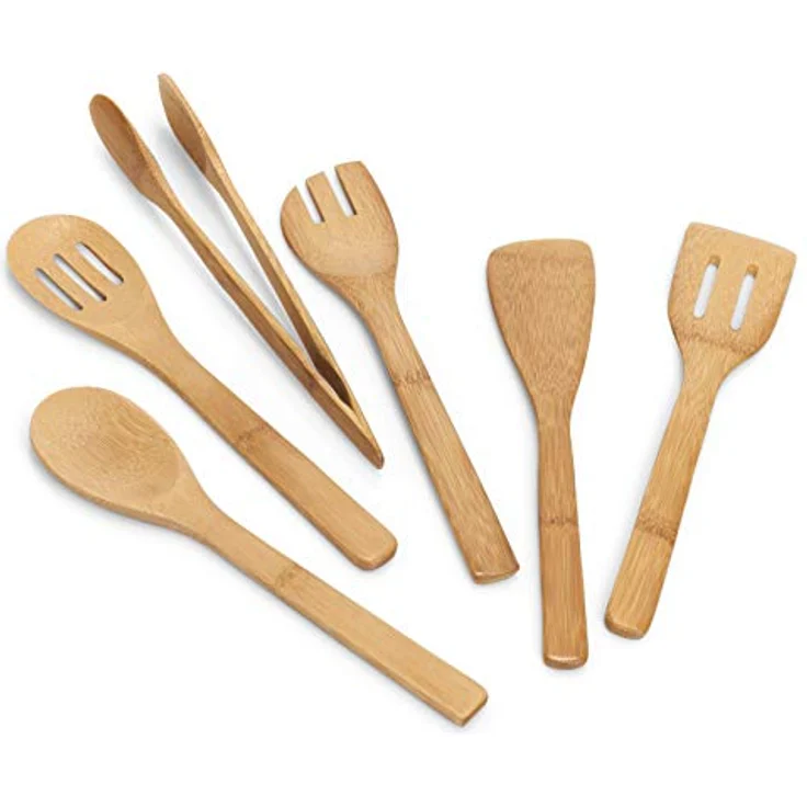 Zeller Küchenutensilienhalter 7-teilig, Bamboo, hygienisch und geschmacksneutral, Braun – Bild 2