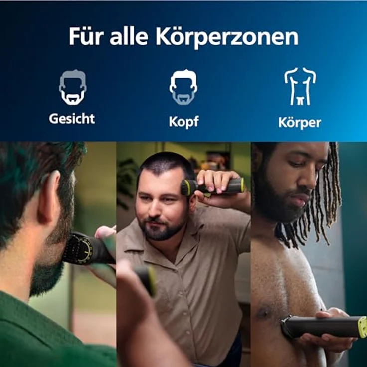 Philips Multigroom Serie 7000 14in1 Trimmer Full Body Bart Ultimate Allrounder, grau – Bild 2