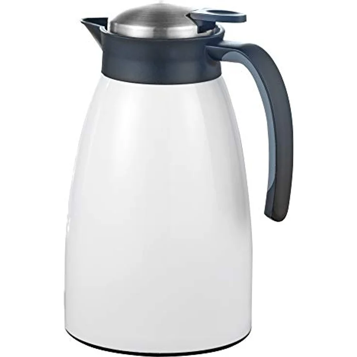 Esmeyer Isolierkanne, Edelstahl, Weiß, 1,5 Liter – Bild 2