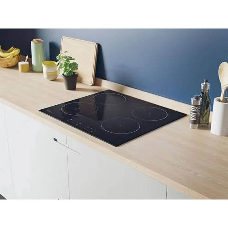 Candy Moderna CETPS64MCWIFITT Induktionskochfeld, 4 Brenner, Touch-Bedienung, Glaskeramik, Schwarz, 59 x 52 x 6 cm – Bild 4