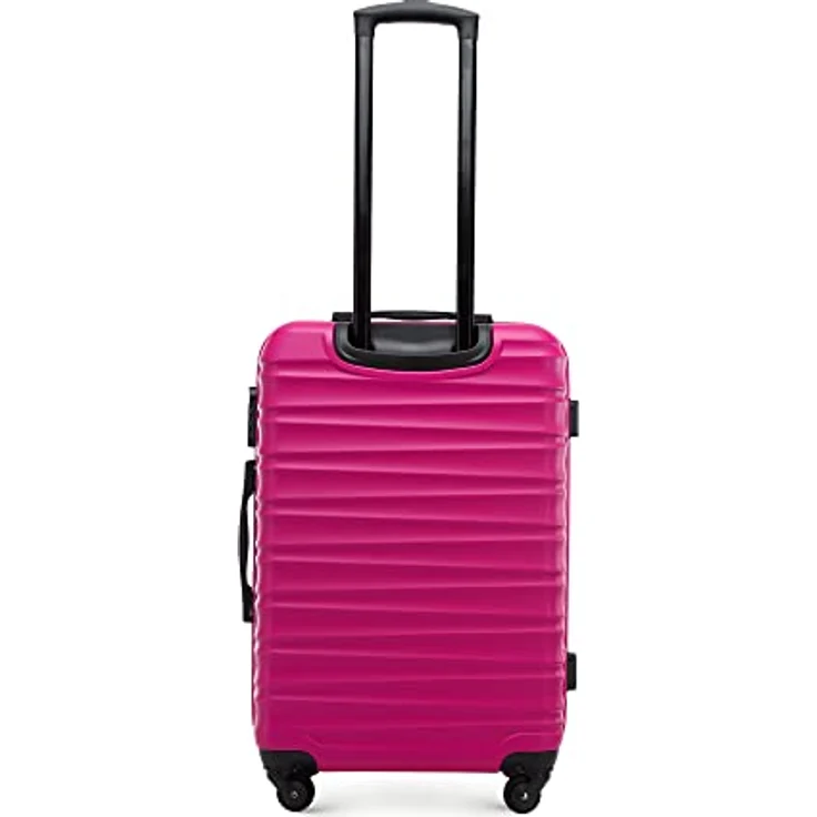 WITTCHEN Stabiler Koffer-Set 4tlg Trolley Koffer Reisekoffer Rosa ABS Hartschalen Kofferset Trolley 4 Rollen Kombinationsschloss – Bild 4