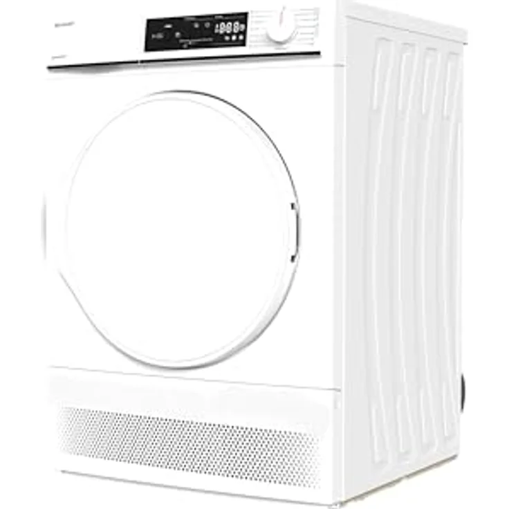 Sharp KD-NCA8S7PW91-DE Kondenstrockner Frontlader, 8 kg, 15 Trockenprogramme inkl. 12-Minuten-Schnelltrocken, Schontrommel, LED-Innenbeleuchtung, Kindersicherung, Weiß – Bild 4