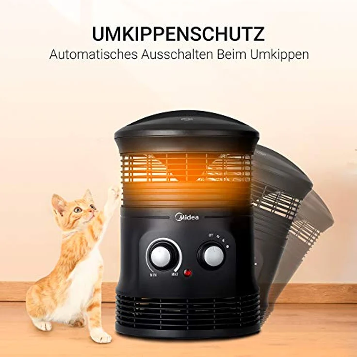 Midea NF18-17PA Heizlüfter, 1800 Watt, Raumgröße: 15 m², Heizlüfter – Bild 6