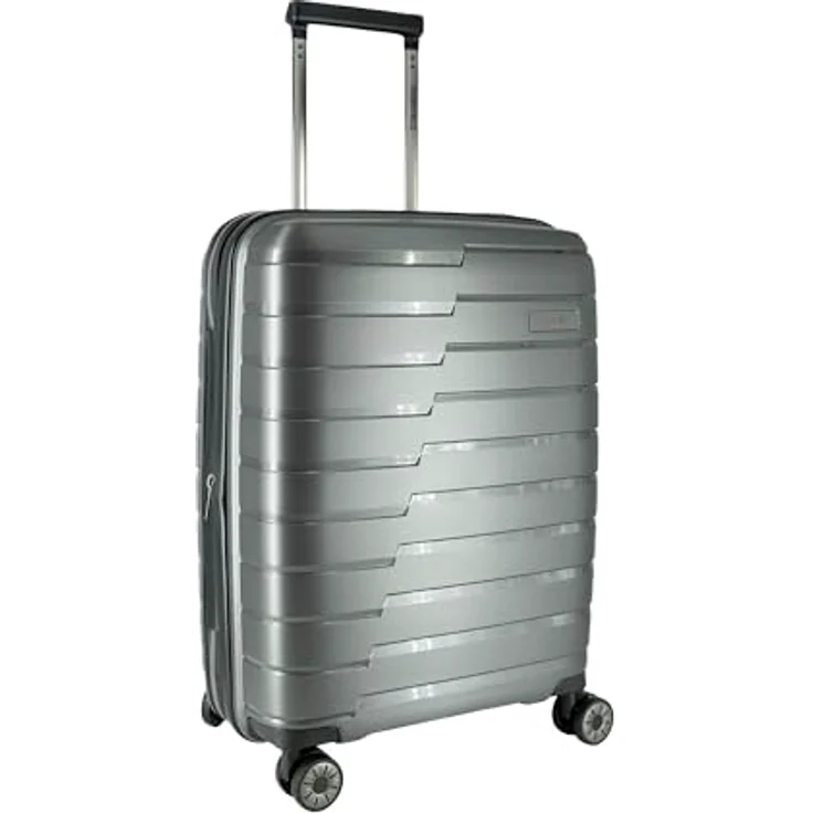 Travelite Air Base, Kabinentrolley 55 cm mit Dehnfalte, grau, 100% Polypropylen – Bild 2
