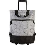 Punta Punta Wheel "Print" Einkaufstrolley, 50 cm, weiß-schwarz, 100% Polyester