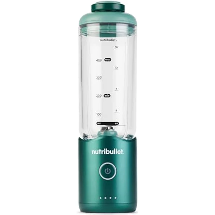 nutribullet Smoothie-Maker NB Flex Portable NBP013GR, Elektromixer in Grün mit 590 ML BPA-freiem Behälter und klappbarem Deckel – Bild 2