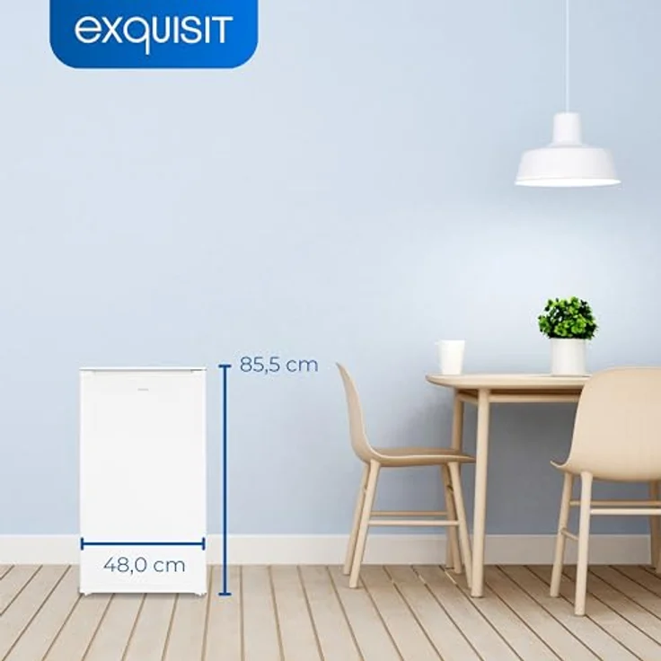 Exquisit Gefrierschrank GS111-041E weiss | Nutzinhalt: 60 L | Wechselbarer Türanschlag | Temperaturregelung | Standgerät – Bild 4