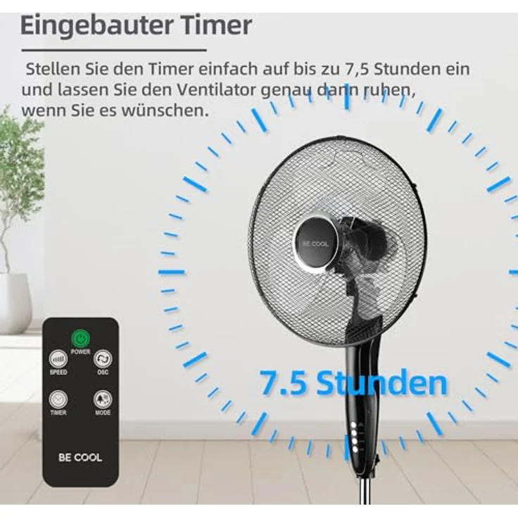 BE COOL BC16SFRC Standventilator 40cm – Bild 5