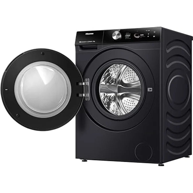 Hisense WF7S1247BB Waschmaschine Frontlader 12 kg 1400 RPM Schwarz, Inverter Motor, RainDrop Trommel – Bild 5