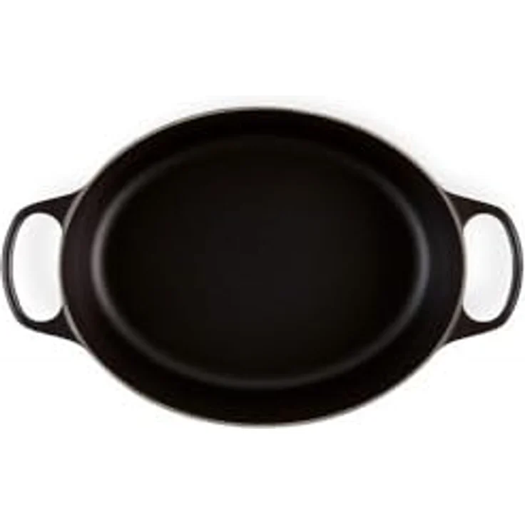 Le Creuset Signature Gusseisen-Bräter mit Deckel, Durchmesser 31 cm, Oval, Für alle Herdarten und Induktion geeignet, Volumen: 6,3 l, schwarz matt  – Bild 5