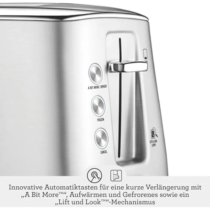 SAGE STA735 Toast Select Luxe 2-Scheiben-Toaster mit LED-Fortschrittanzeige, Gebürsteter Edelstahl – Bild 6