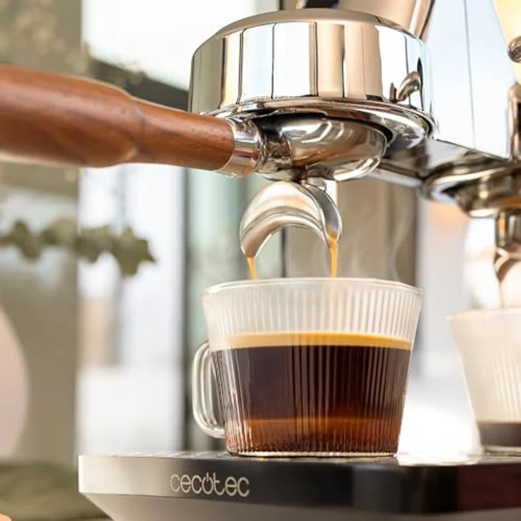 Cecotec Baristeo Intima, Siebträgermaschine mit 1850 Watt und 15 Bar Pumpdruck, Silber – Bild 5