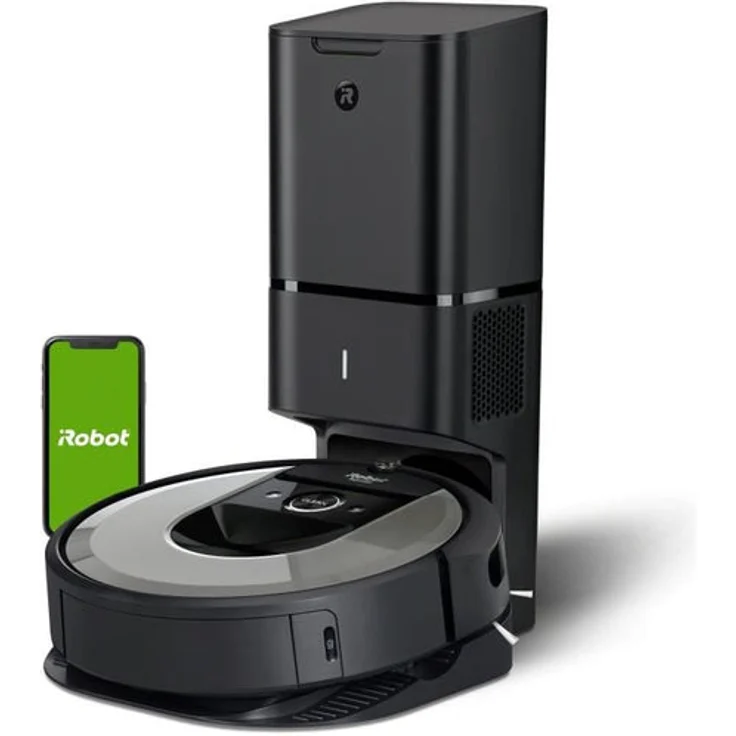 iRobot Roomba i7+ Saugroboter mit Absaugstation, 90 min Akkubetrieb, Lithium-iOn Akku - Clean Base selbstentleerend - 2 Mehrflächenbürsten (i755640) – Bild 1