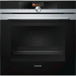 Siemens iQ700 HB676G0S1 Einbaubackofen, activClean, TFT-Touchdisplay, cookControl, 4D Heißluft, Garraum 71 l, Breite 59,4 cm, edelstahl, schwarz