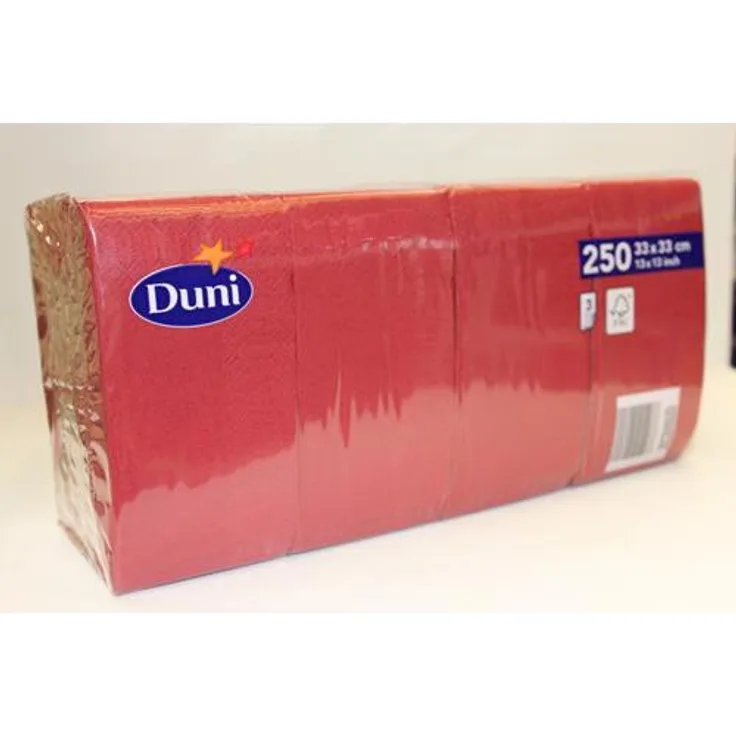 Duni 250 Zelltuch Servietten Bordeaux Tissue 3 Lagig 33x33cm