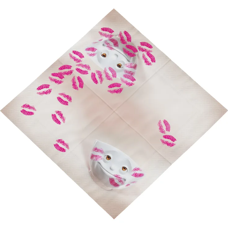 Fiftyeight Products Servietten Lunch 33x33 cm Geküsst