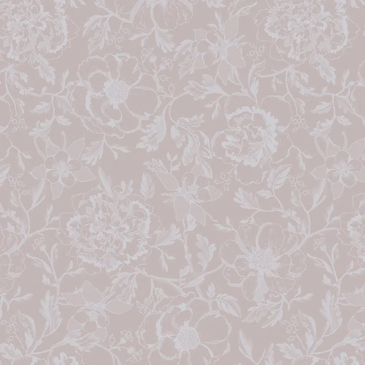 Garnier-Thiebaut Serviette 55x55 cm Mille Charmes Rose Fume