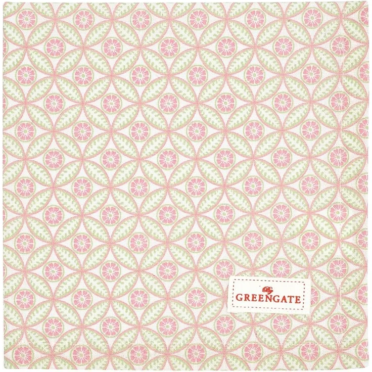Greengate Eva Stoffserviette white 40 x 40 cm weiss