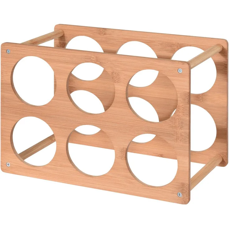 Weinständer aus Holz, stilvolle Dekoration - EH Excellent Houseware