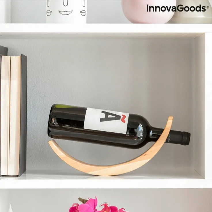 Pendelnder Weinflaschenhalter aus Holz Woolance InnovaGoods