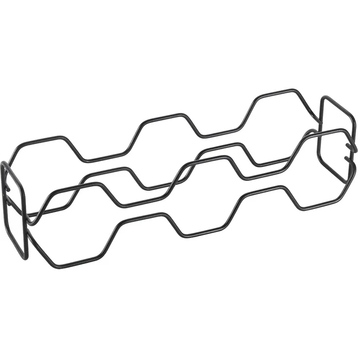 METALTEX 382905000 Hexagon 5 Flaschenregal Lava 43x12x11 cm, TouchTherm, matt schwarz