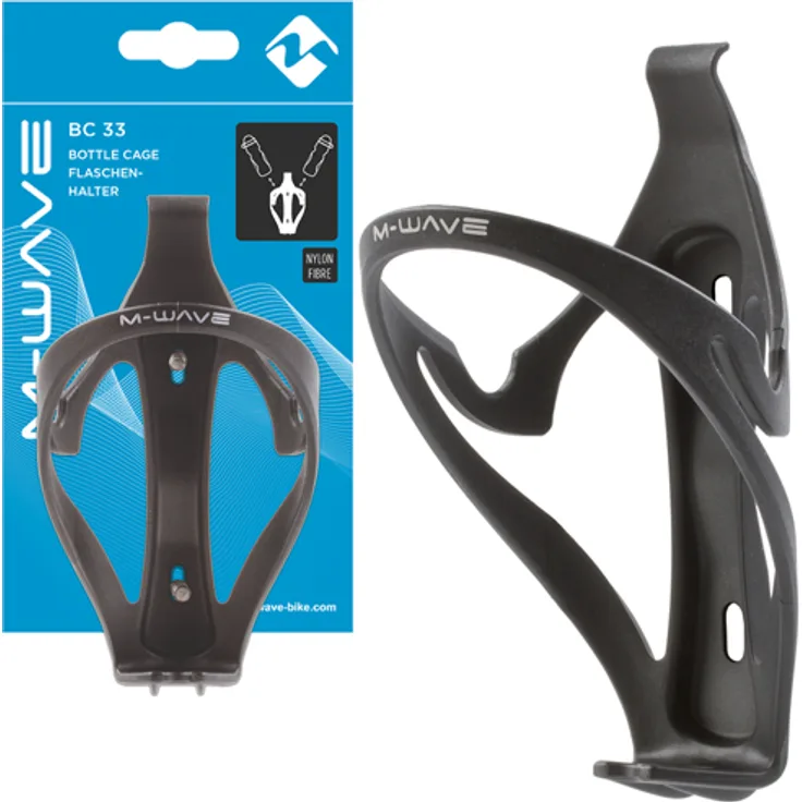 Flaschenhalter M-Wave BC 33, schwarz, Messingschlager, 340719
